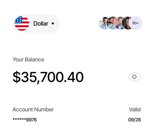 A SmashPay account view